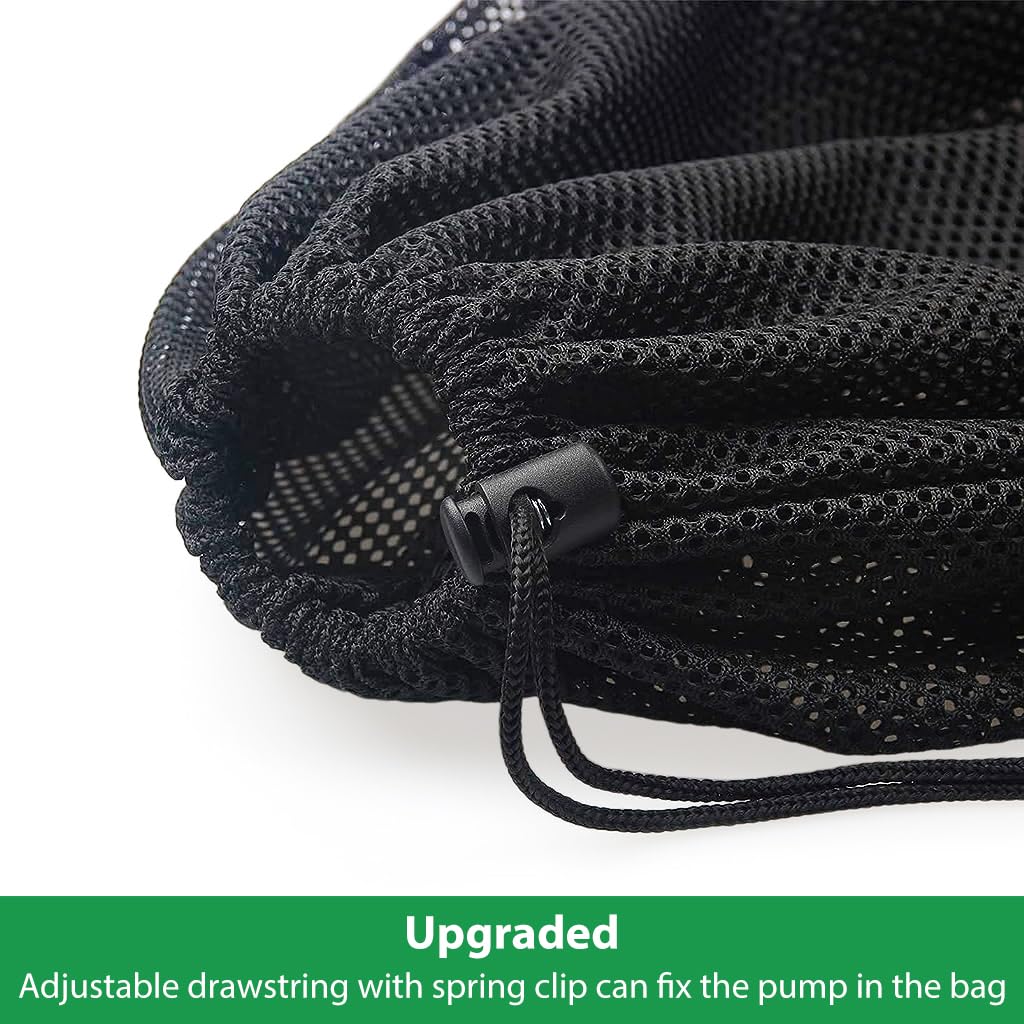 HASTHIP Large Pond Pump Filter Bag 2-Pack, 31x41cm Nylon Mesh Barrier Bags with Drawstring for Fish Tanks, Prevents Clogging - Durable & Easy Maintenance, Universal Fit for Sump Pumps