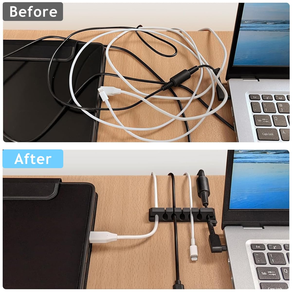 HASTHIP Under Table Organizer Mesh Net Under Desk Cable Management Nylon Mesh Net Flexible Under Desk Storage Mesh Net Spave Saving Under Desk Organizer Net, 20 x10 Inches
