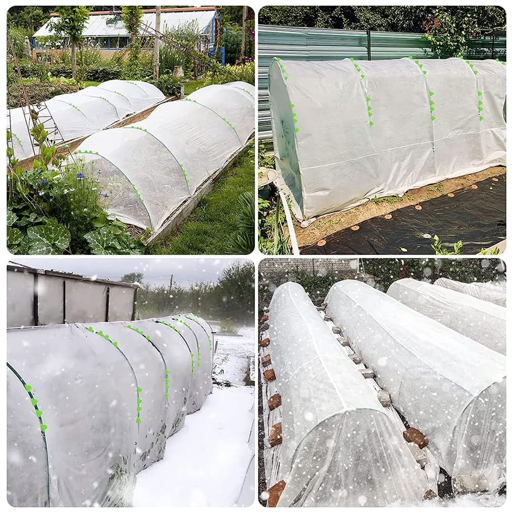 HASTHIP 30Pcs Greenhouse Hoops Kits for Greenhouse, Vegetable Land with Assemble Kit, Reusable Rust Free Grow Tunnel Hoops Frame for for Vegatable Land, Garden, Planting Land