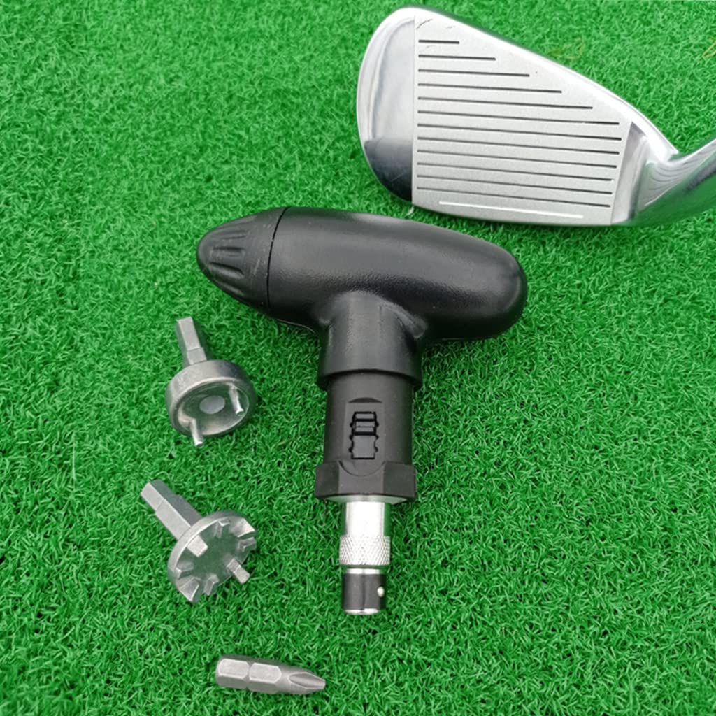Proberos Golf Shoe Spike Pro Wrench Tool with 3 Bit, Portable Golf Shoes Spike Wrench Remove Replacement Tool Cleats Golf Tool