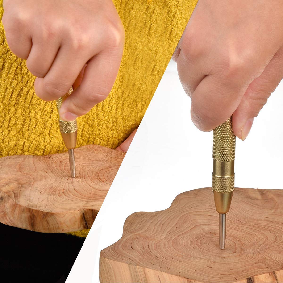 HASTHIP 6 Pack Spiral Hex Shank Combination Drill Screw Tap Bit Set (M3-M10), Tap Drill Bits Threading Drill Bit Threading Bit Tool for Drilling, Tapping, Cutting on Soft Metal, Aluminum Plate
