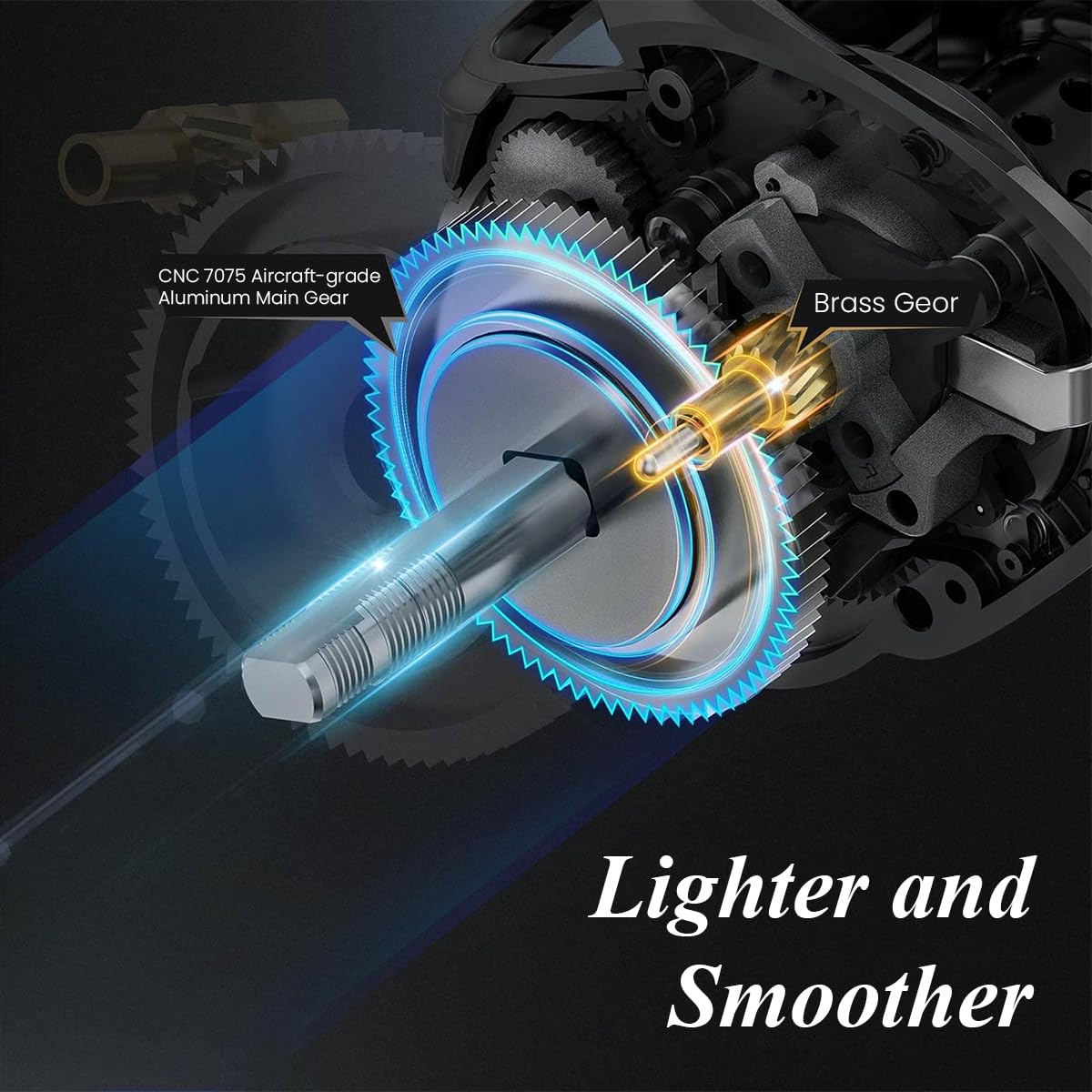 Proberos Fishing Reel HB6000 Heavy Duty Metal Fishing Reel Smooth 11BB Left/Right Interchangeable Metal Shaft Handle Smooth 11BB 5.2: 1 Gear Ratio