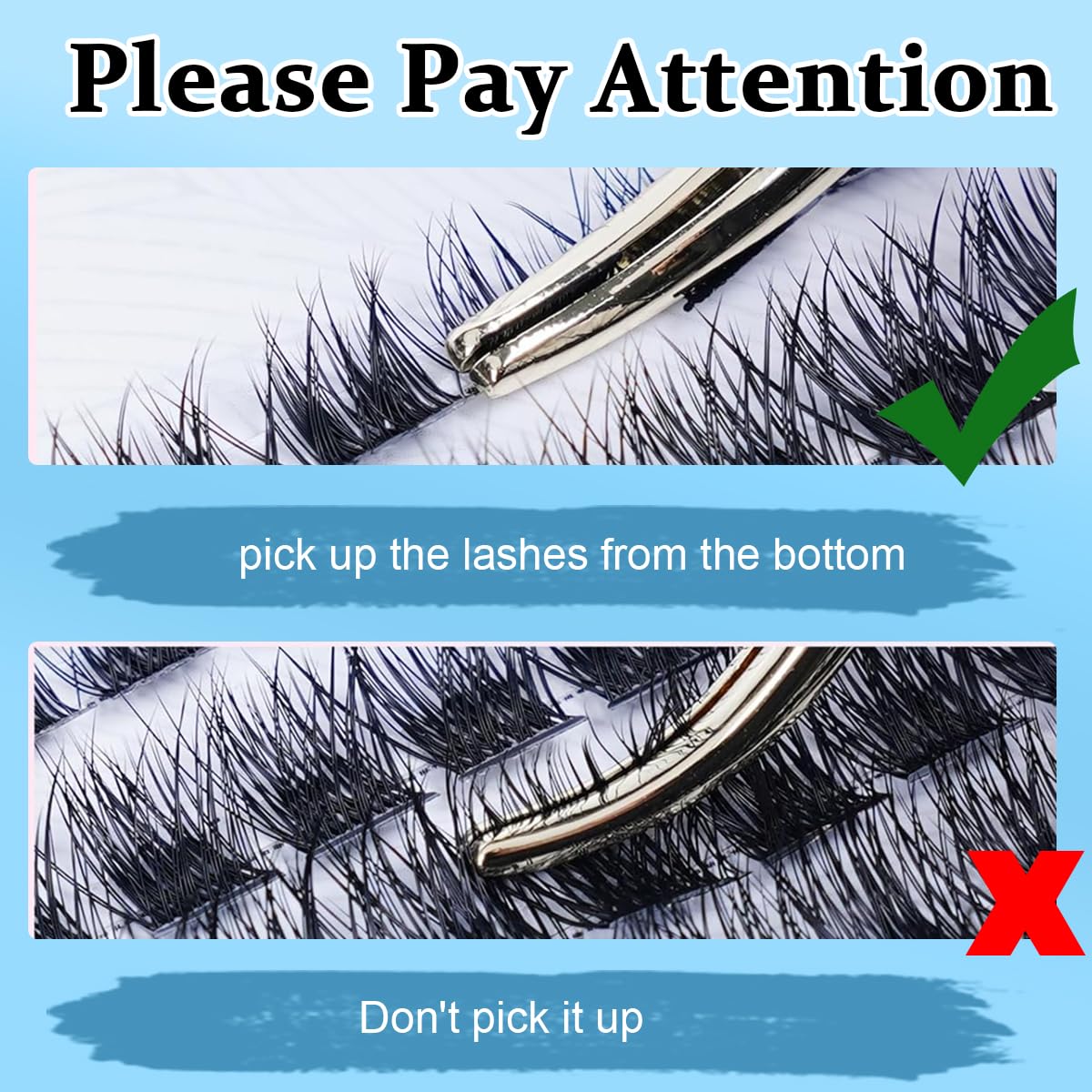 MAYCREATE Lash Clusters, DIY Eyelash Extension, 10/12/14/16mm Mix D Curl Cluster Lashes, Soft Natural False Eyelashes Thin Band Lash Extension Kit for Makeup at Home