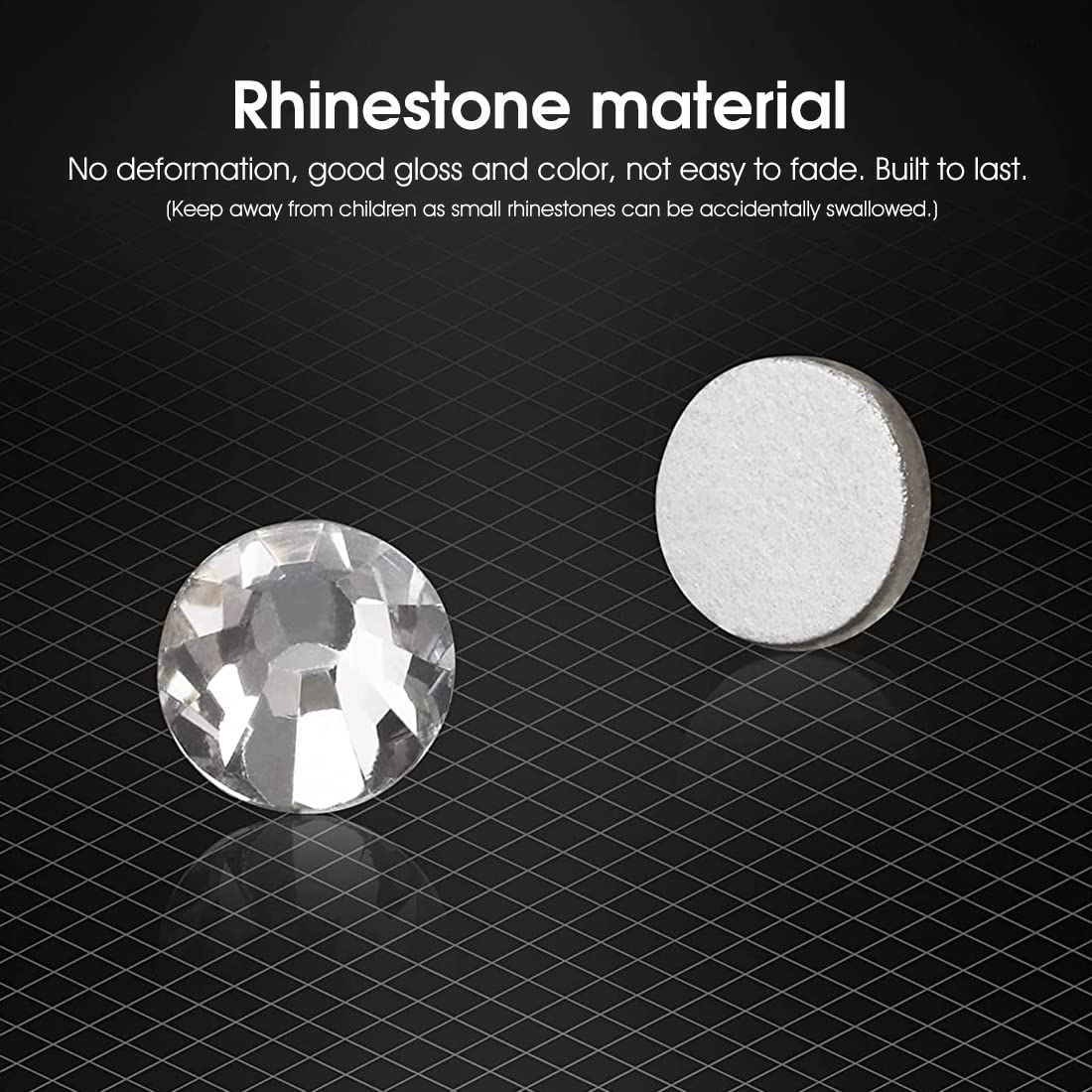 MAYCREATE Nail Art Rhinestones Kit Colorful Rhinestones Geometry Shape Crystal AB Rhinestones with Glue and Tools Manicure Craft Decoration Nail Art Salon