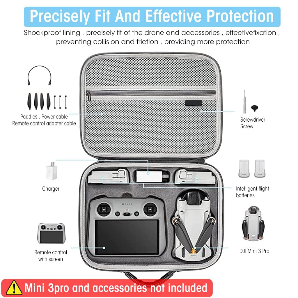 ZORBES Insta360 X3 Carrying Case with Strap Hard Case Storage Bag, Waterproof Storage Bag Hard Shell Camera Bag Protective Travel Case for Insta360 X3 One, Insta 360 x3 Accessories (Grey)