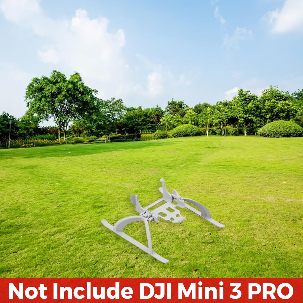PATPAT 26Mm Landing Gear For Dji Mini 3 Pro Foldable Landing Rack For Dji Mini 3 Pro,Ultra Lightweight Landing Gear For Dji Mini 3 Pro,Not Include Dji Mini 3 Pro,Grey