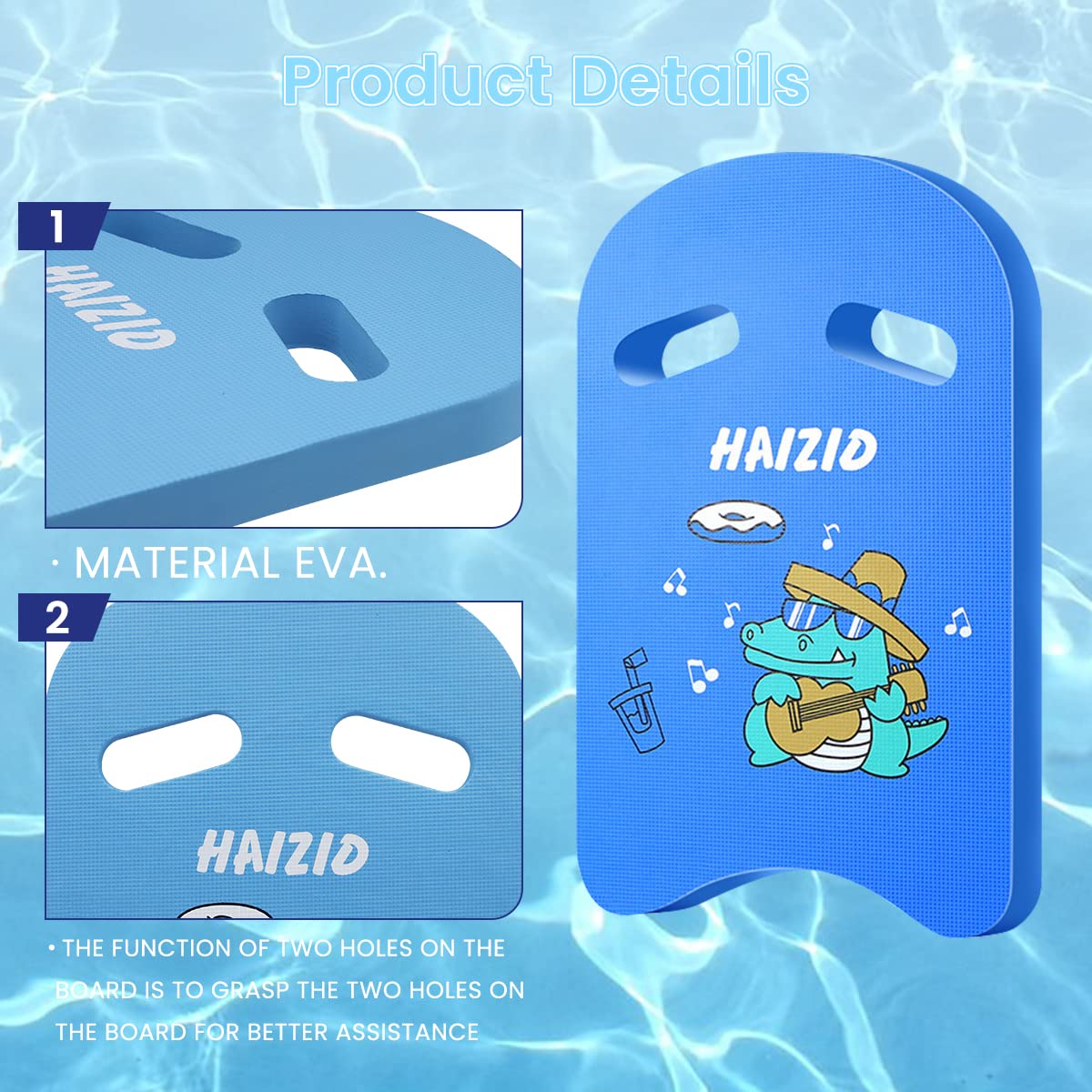 Proberos Swimming Kickboard Floating Boards for Beginner, Swimming Float Board for Pool, Swim Buoy Swimming Accessories for Kids Adults (44 * 29 * 2.5cm)