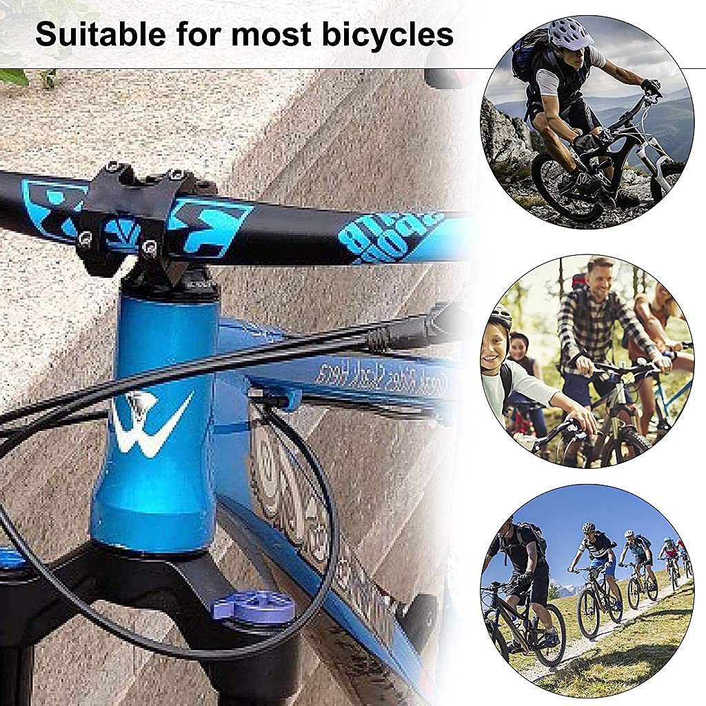 Proberos Bike Stem Riser with Wrench Tool, Adjustable Cycle Handle Bar Stem Raiser, Increases Bar Height Up to 5.3
