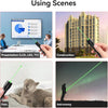 Climberty® LED Green Laser Pointer 10000m Long Range Beam Green Laser Pointer with 8 Patterns Waterproof Aluminum Alloy USB Rechargeable Green Laser Pointer for Stargazing, Hiking Climberty® LED Green Laser Pointer 10000m Long Range Beam Green Laser Pointer with 8 Patterns Waterproof Aluminum Alloy USB Rechargeable Green Laser Pointer for Stargazing, Hiking