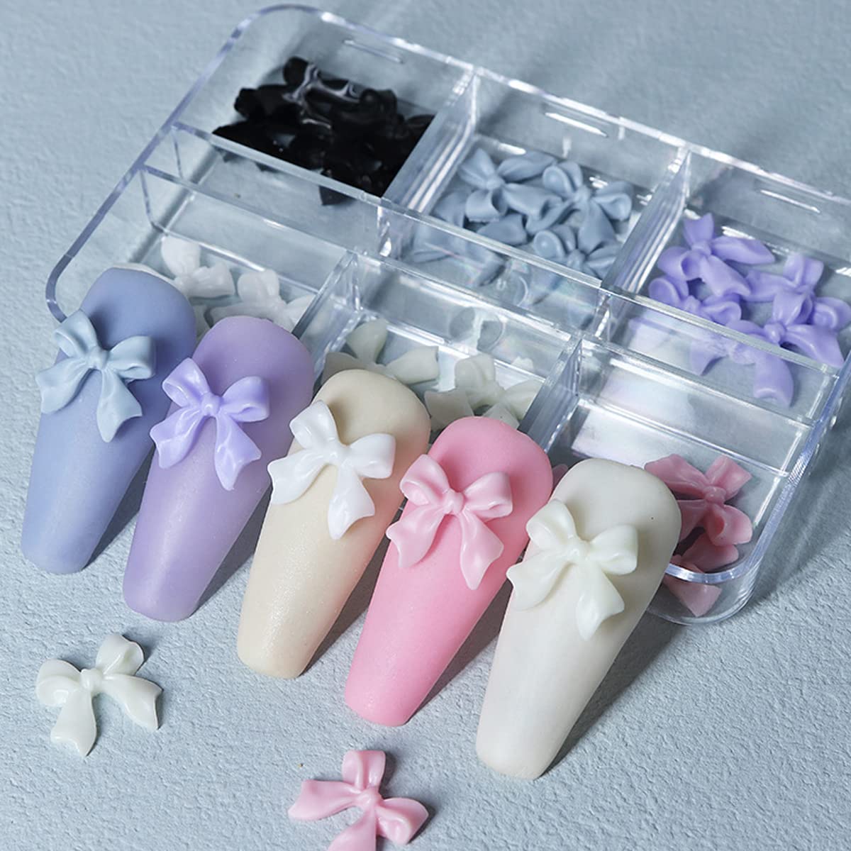 MAYCREATE 12 Grids Flower Nail Glitter Sequins Mixed Colorful Floral Nail Flakes Spring Floral Nail Glitter Charms 3D Holographic Design Flower Nail Art Glitter for Women Manicure