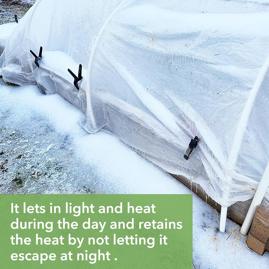 HASTHIP 2*5m Plant Covers for Plants Freeze Protection, Reusable Frost Cover Plants Blanket for Winter, Floating Row Fabric Cover for Vegetables, Insect Protection, Sunscreen, Season Extension