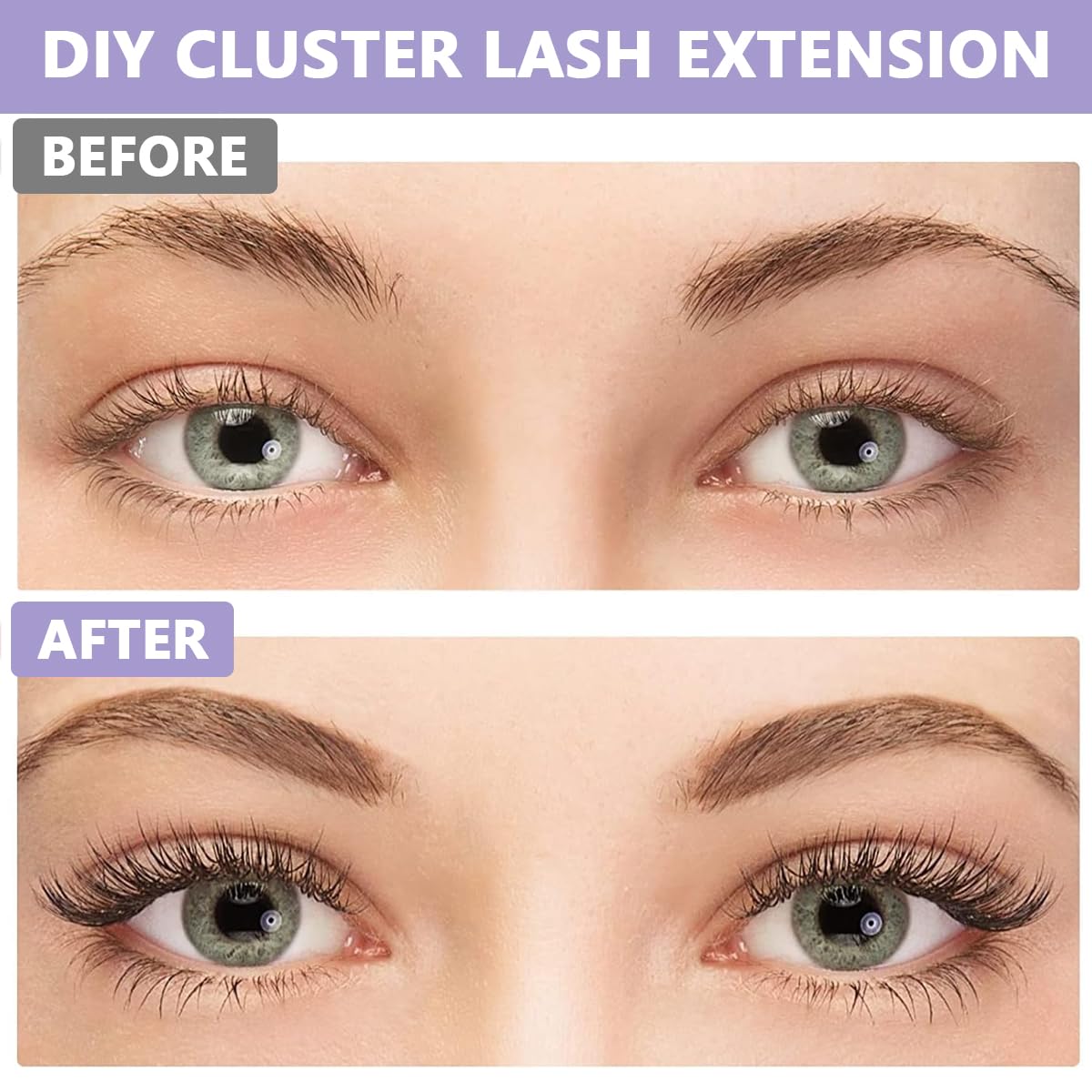 MAYCREATE False Eyelash Extensions Kit, DIY 160pcs Eye Lashes Clusters, 11-12-13mm Mixed Natural Curl False Eyelashes for Women Girls Home Use Wispy Lash