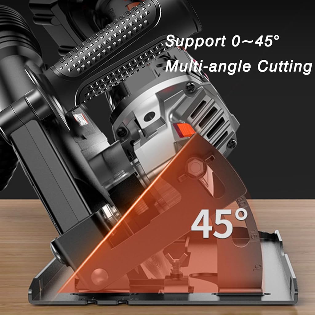 Serplex Angle Grinder Cutting Bracket, Angle Grinder Stand Angle Grinder Holder, 45° Adjustable Angle Grinder Accessories Shield Cover for 100-125mm Angle Mill, Cutting Machine Woodworking Table Tool