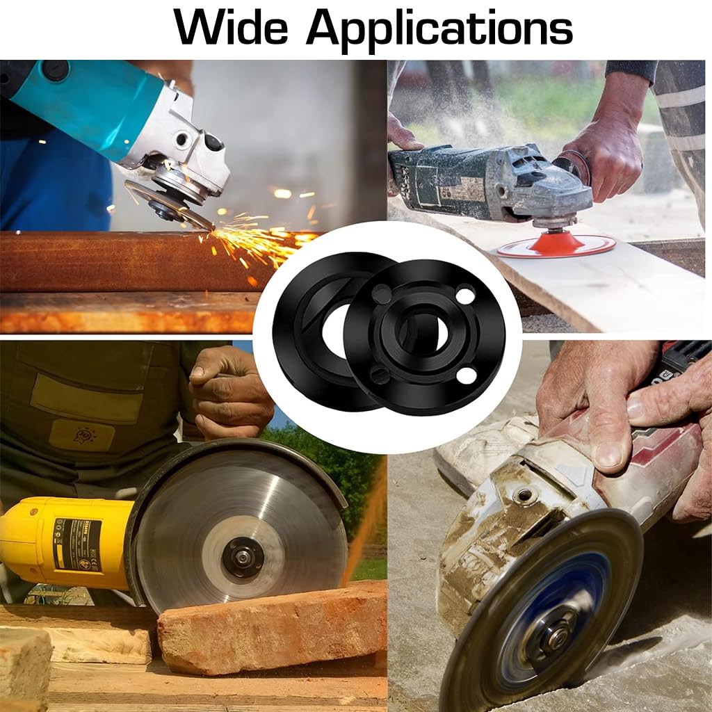 Serplex Angle Grinder Wrench Attachment Angle Grinder Nut 4PCS Grinder Flange Nut 5/8-11 Grinder Nuts Compatible with Dewalt Milwaukee Makita Bosch Ryobi Black Decker Grinder Parts