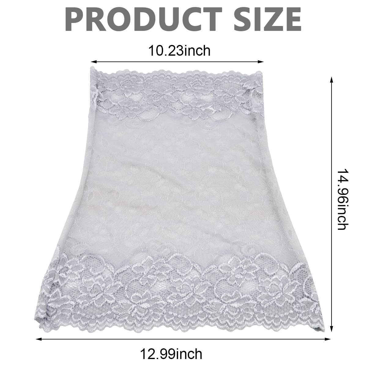 PALAY Lace Face Mask Face Cover for Women Sun Protection, Stylish Breathable UV Protection Embroidery Veil Face & Neck Covering for Girls - Hanging Ear Design