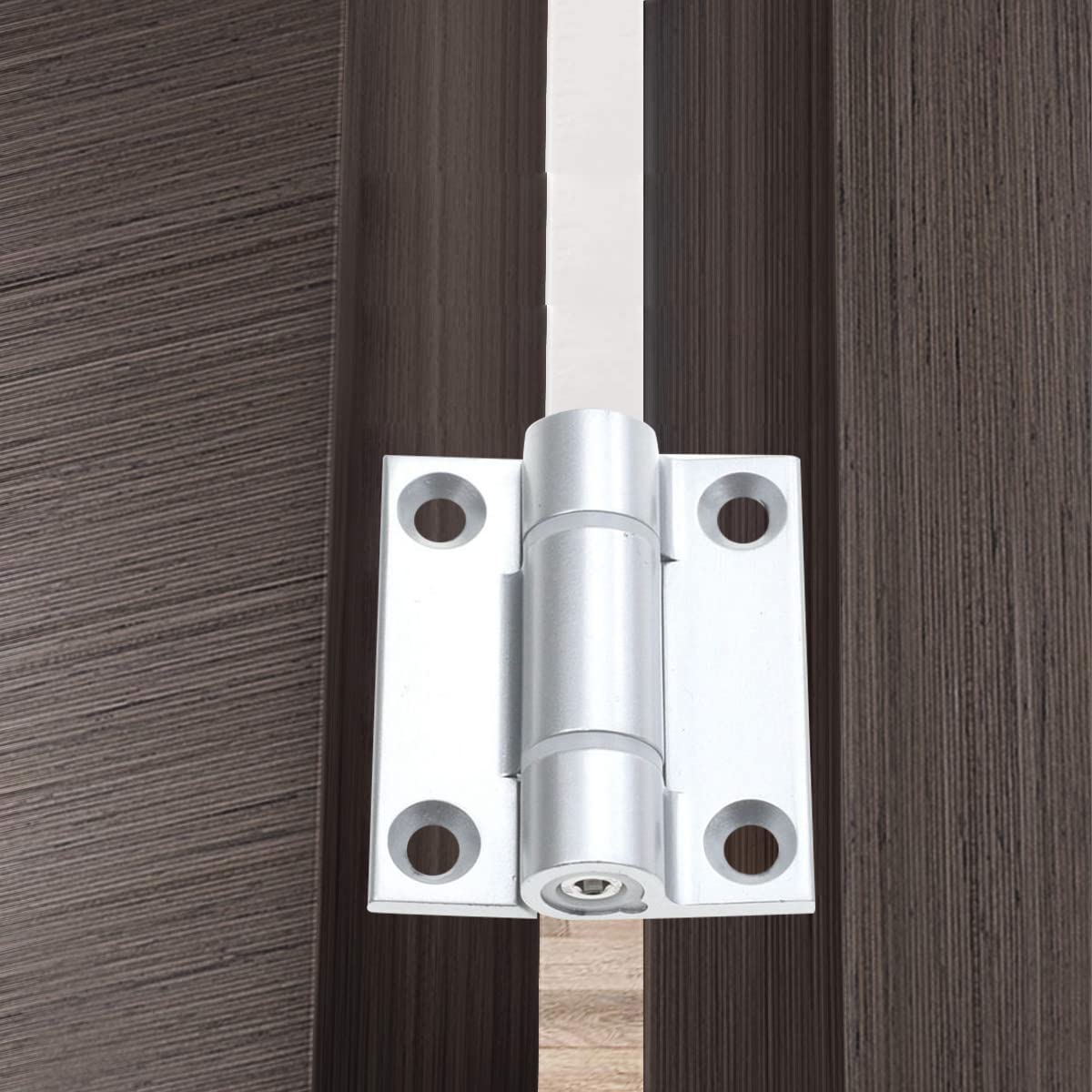 HASTHIP Door Hinges for Interior Door, 6.5 * 5.5cm Heavy Duty Spring Hinges for Interior and Exterior Doors, Black (Not Include Crews)