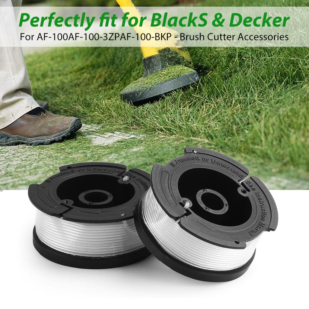 HASTHIP Grass Trimmer Wire and Spool for BLACK+DECKER Replacement 30ft Nylon Line Spool Universal Wire and Spool for AF-100AF-100-3ZPAF-100-BKP