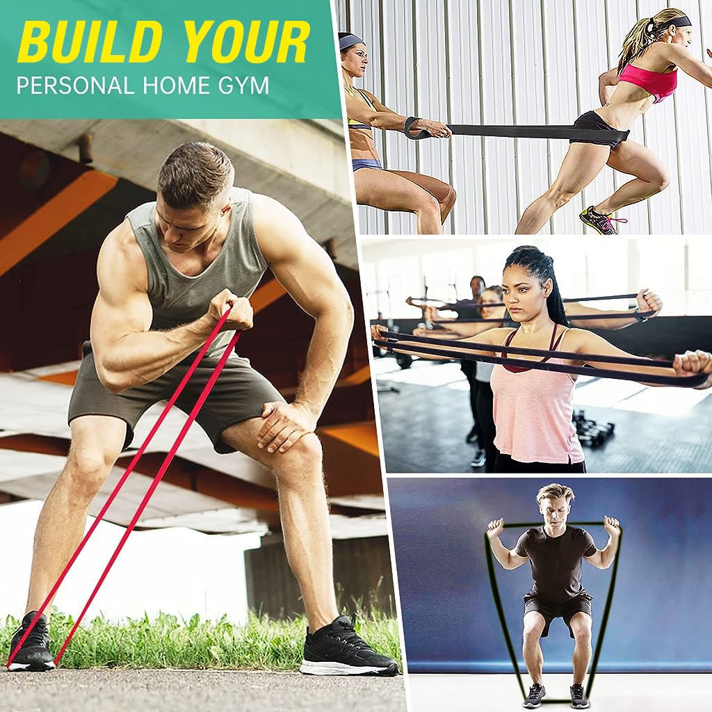 Proberos Fitness Resistance Band, Exercise Band Back Stretching Resistance Band for Women, High Elastic Soft Chest Expander Fitness Exercise, Workout Stretch Exercise Equipment