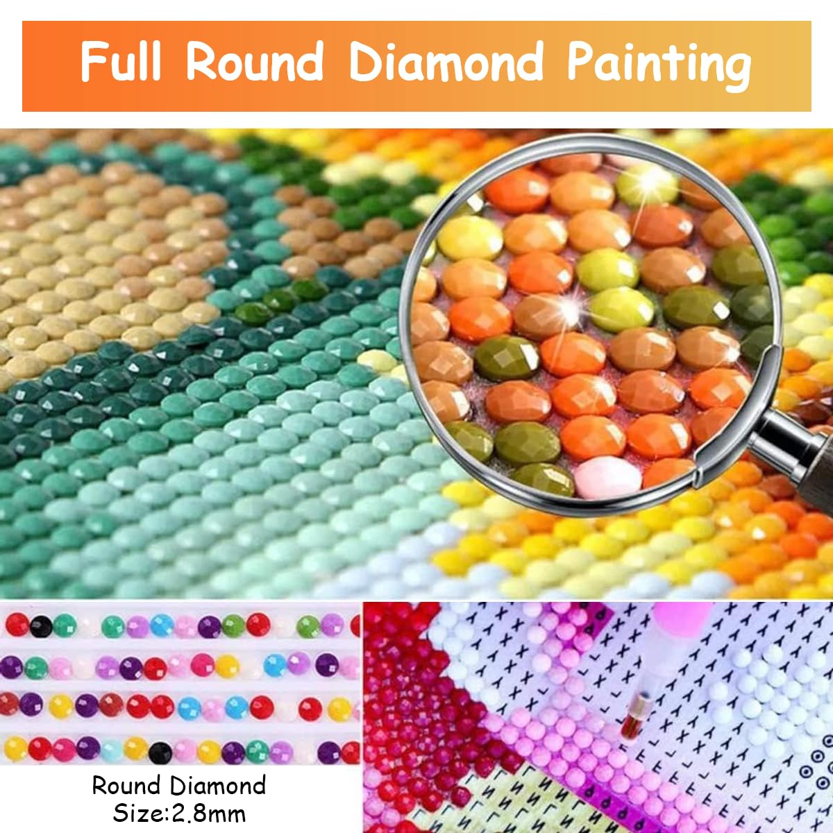 HASTHIP Diamond Painting Kit, 15.7x15.7inch BTS Cartoon Diamond Painting, 5D Diamond Painting Kit Gift for Adults & Kids, Very Suitable for Home Leisure and Wall Decoration