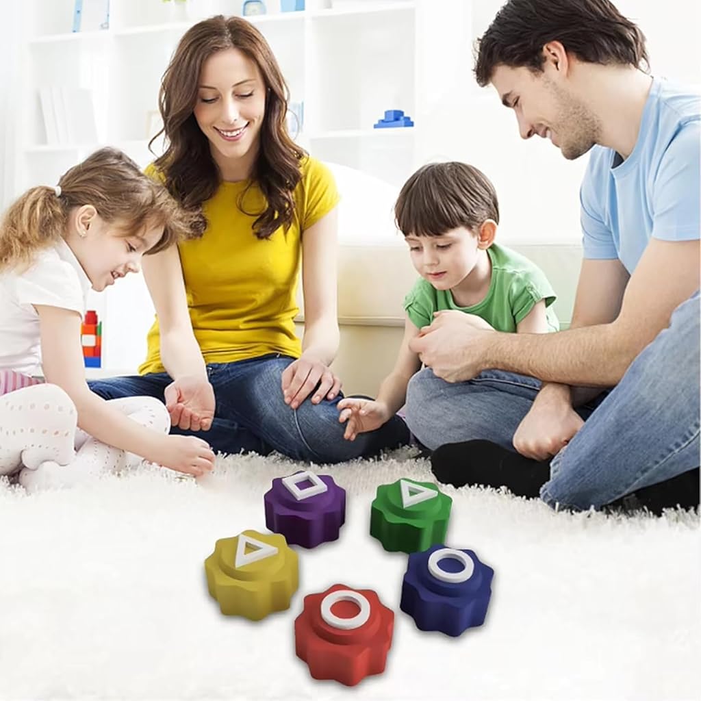 ZIBUYU® Traditional Korean Squid Catching Game Set - Gonggi Game with 5Pc