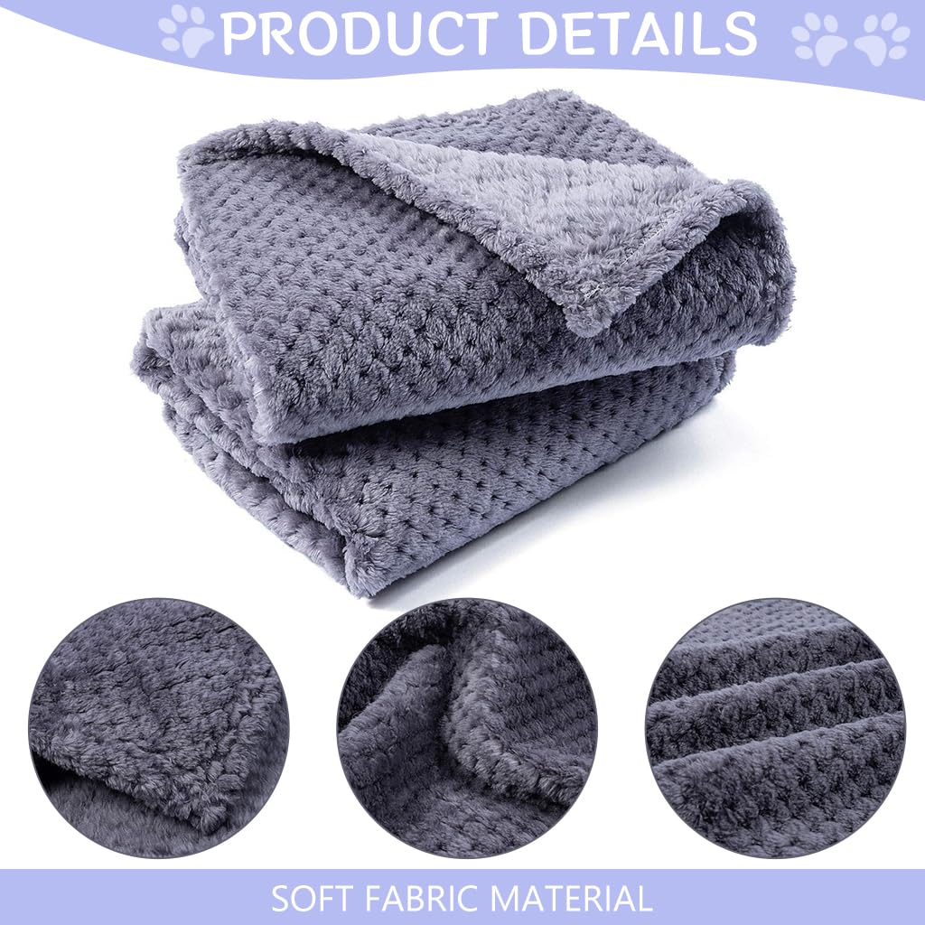 Qpets Pet Blanket Soft Plush Blanket, Large Sleeping Blanket for Dogs Cats Warm Blanket Multipurpose Extra Large Bath Dry Towel for Dogs - 39.3x62.9 inches