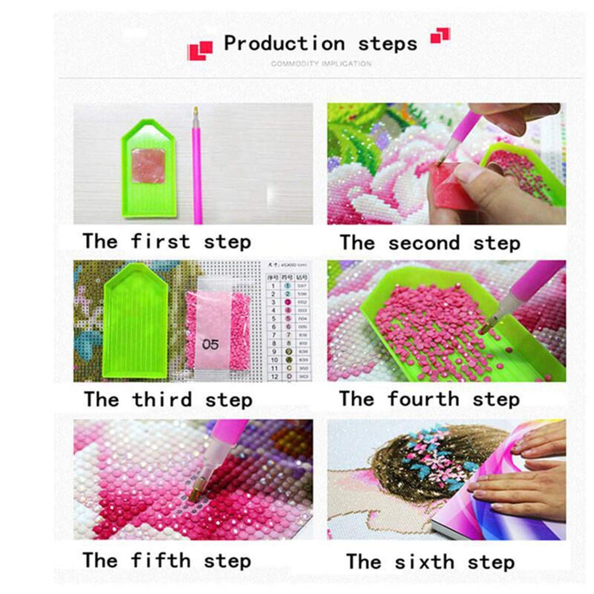 HASTHIP DIY 5D Diamond Painting Kit by Numbers, Full Diamond Crystal Embroidery,Embroidery Cross Stitch Pictures,Decoration Art Crafts for Home