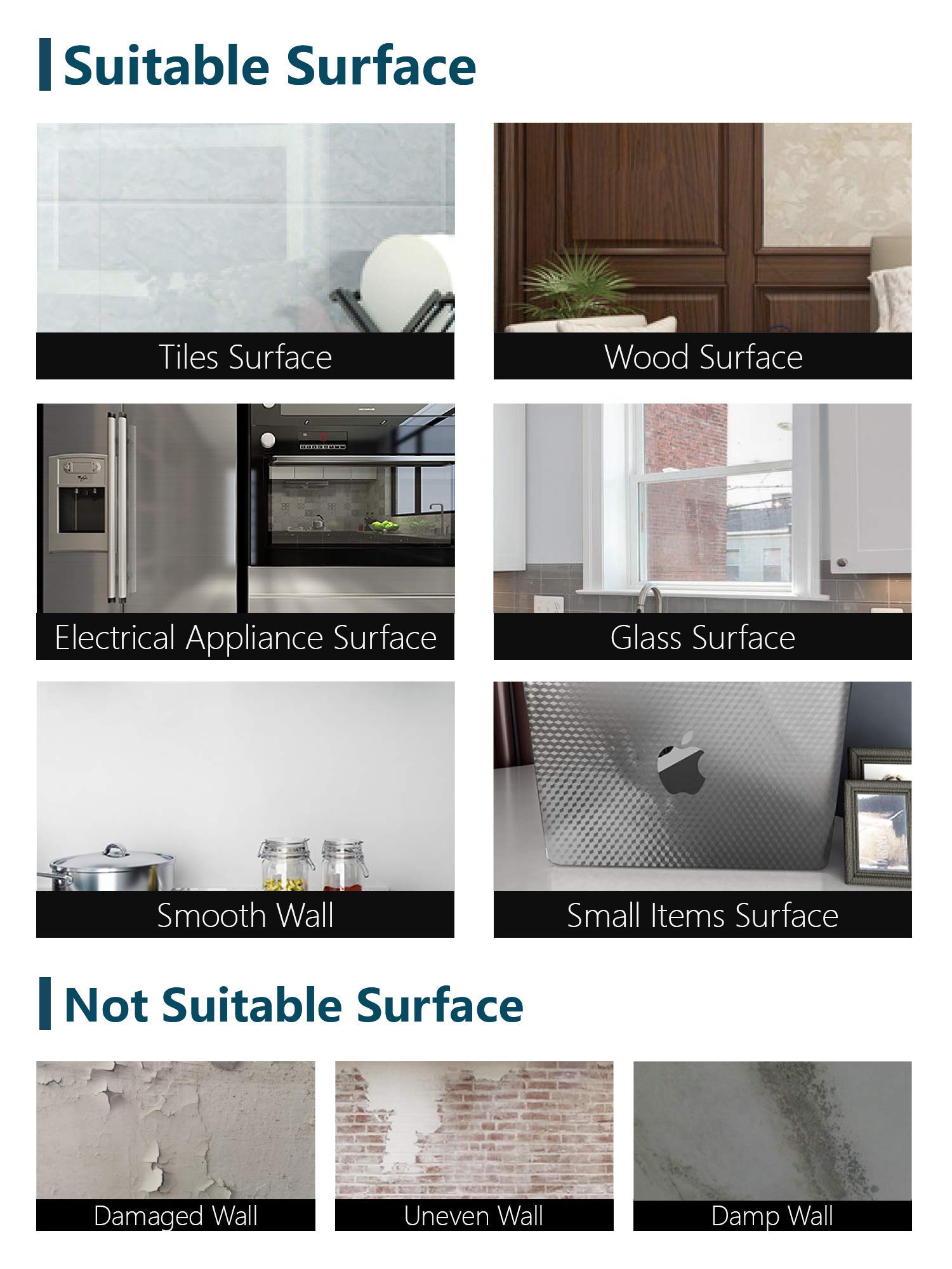 HASTHIP 60CM X 300CM Kitchen Wallpaper, Oil Stain Proof Waterproof Self-Adhesive Wall Stickers, Peel and Stick Wallpaper Marble Contact Paper for Kitchen Furniture, Walls, Table top, Floor (Black)
