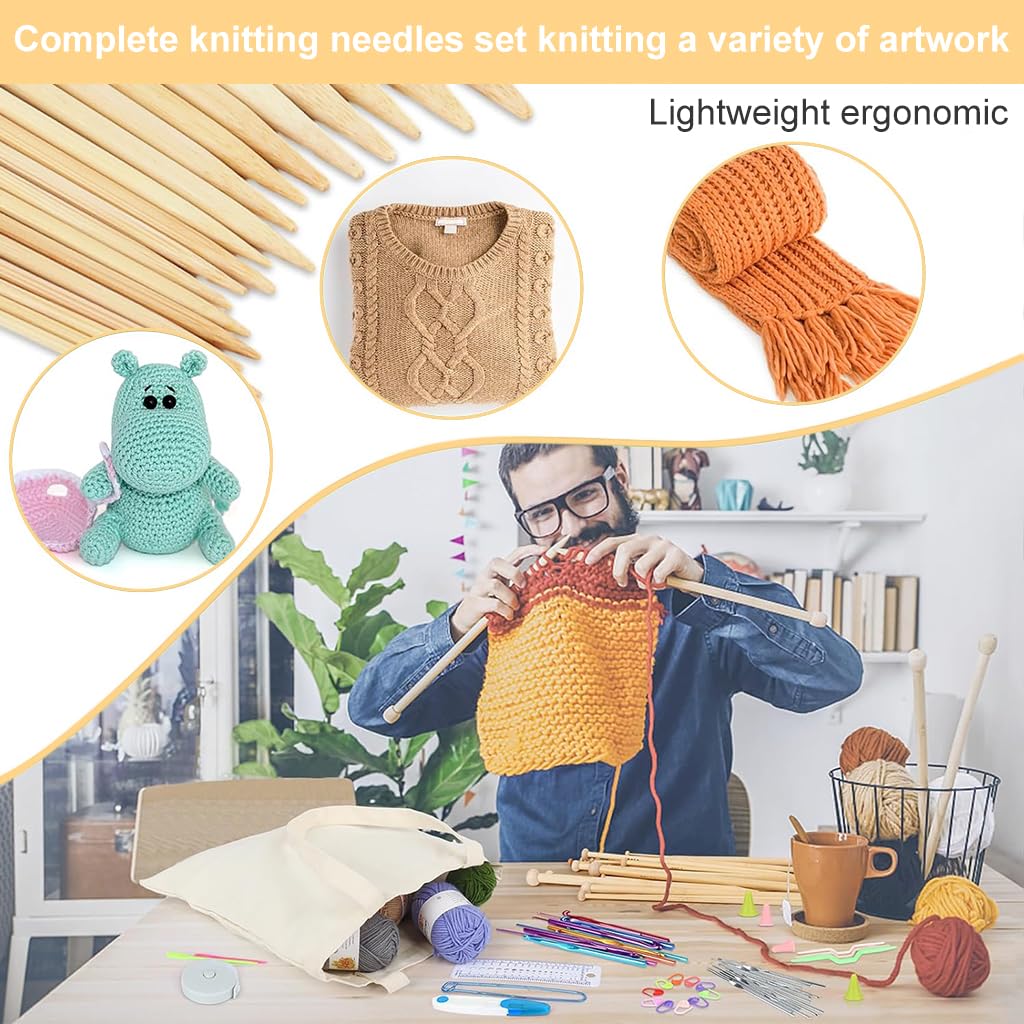 ELEPHANTBOAT 36Pcs Knitting Needles Set