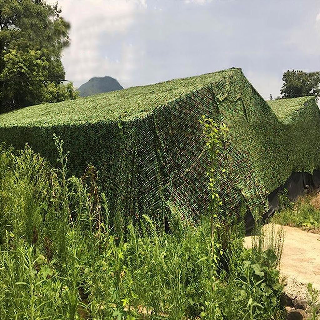 Optifit 1.5*3m Camo Netting for Sunshade Scenarioal Decoration, Bird Watching, Hunting, Military Training, Lightweight Durable Camouflage Net Military Nets, Woodland Camo Netting for Camping Shooting