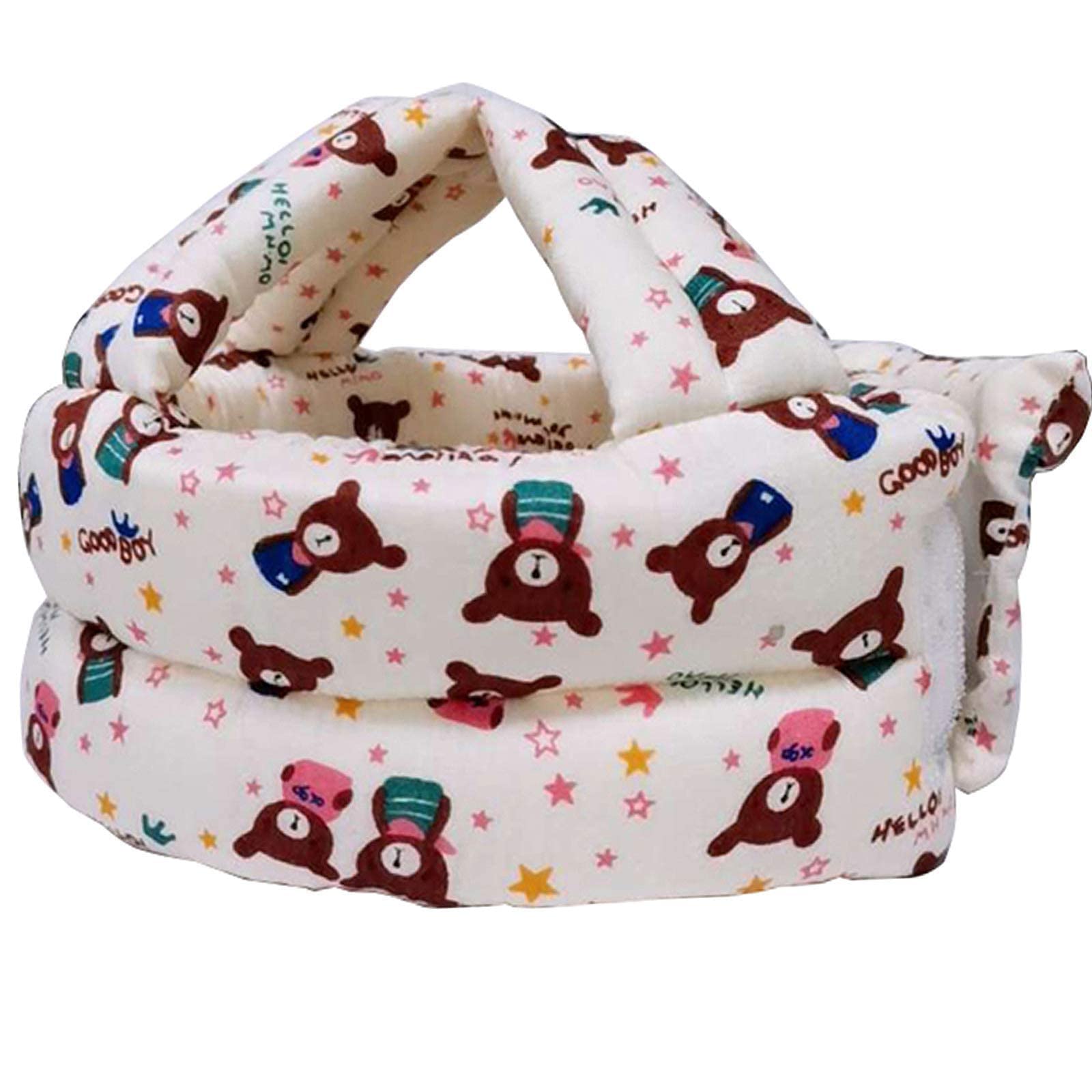 SNOWIE SOFT Baby Head Protector, Adjustable Size Baby Learn to Walk Or Run Soft Safety Helmet, Infant Anti-Fall Anti-Collision,for Baby Months~5 Years Old (Beige)
