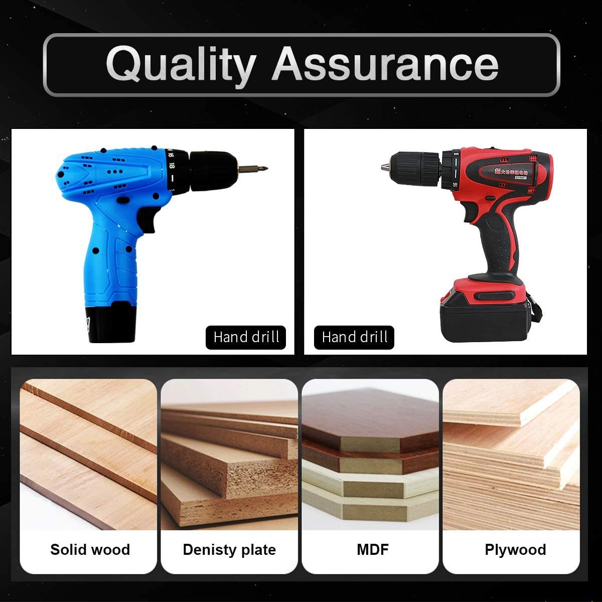 HASTHIP Square Hole Drill Bit for Wood, Square Hole Saw Mortising Chisel Woodworking Tool Woodworking Square Drill Bits Auger Drill Bit (12.7mm 1/2″)