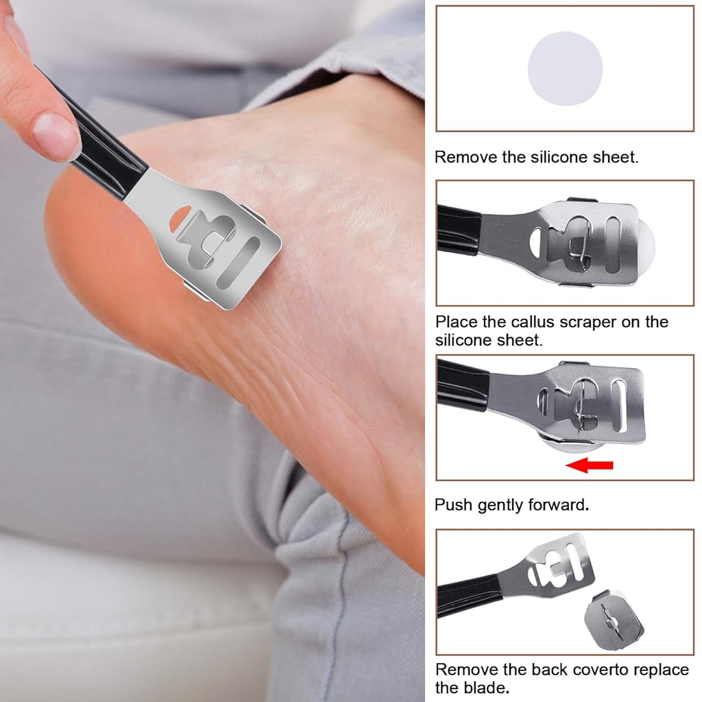 HASTHIP 20 in 1 Pedicure Tool Set, Portable Manicure Machine, Foot Care Foot File, Callus Removal Nail File, Stainless Steel Foot File (For Men And Women), Father's Day Gift
