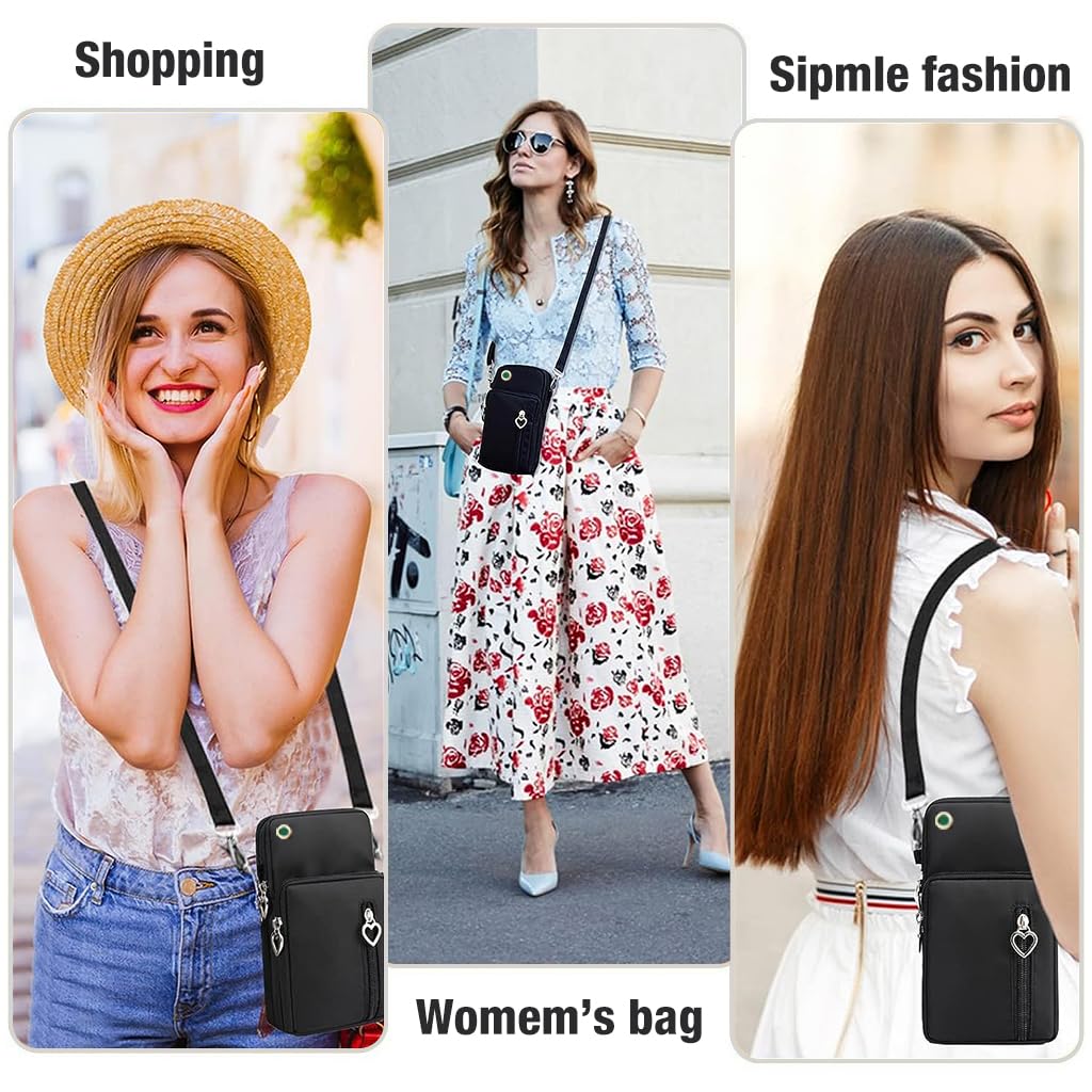 PALAY Small Crossbody Phone Bag for Women Mini Wallet Shoulder Crossbody Handbag Wallet with Credit Card Slots Large Purse