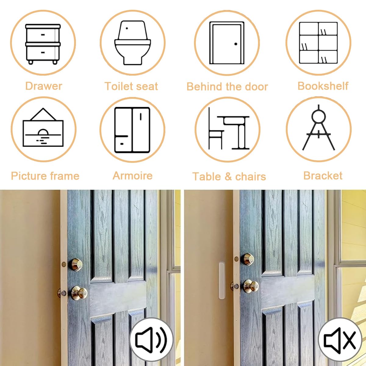 HASTHIP 20pcs Door Stopper Door Bumper 6cm Silicone Clear Bumpers Door Protector for Home, Table, Door Knob Self Adhesive Furniture Bumper