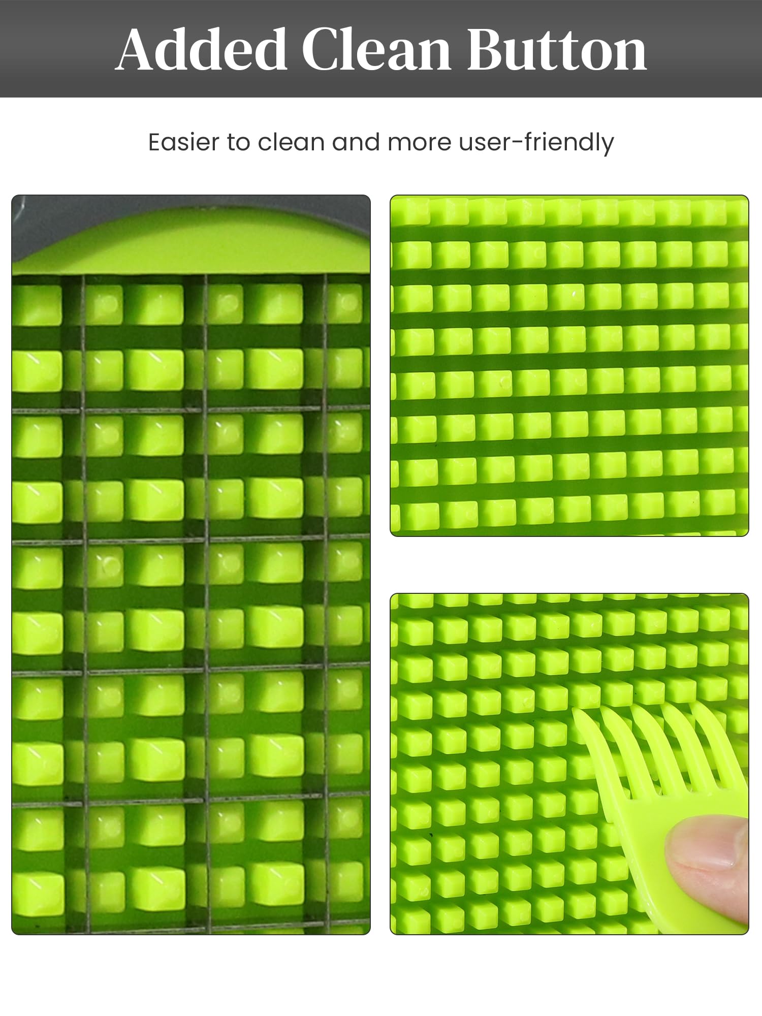 Supvox Vegetable Chopper - Mandoline Slicer Cutter Chopper and Grater, 7 in 1 Vegetable Cutter Interchangeable Blades with Colander Basket and Container, 16Pcs Kitchen Vegetable Slicer