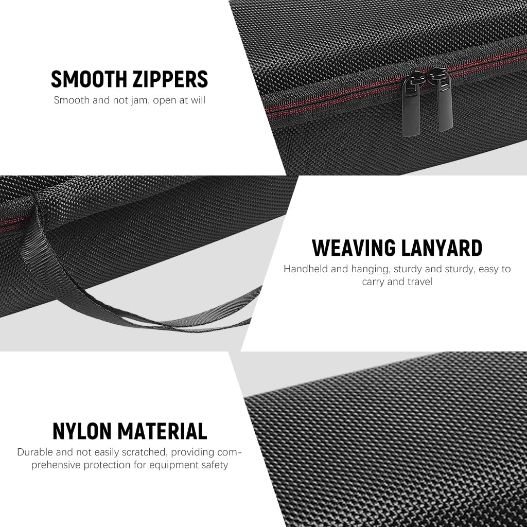 ZORBES Carrying Case for Anker Soundcore Motion 100 Bluetooth Speaker, Anti-Scratch EVA Hard Shell Carrying Case Plush Lining Design Travel Carrying Case with Lanyard, 21.5x7.5x8.5cm, Only case