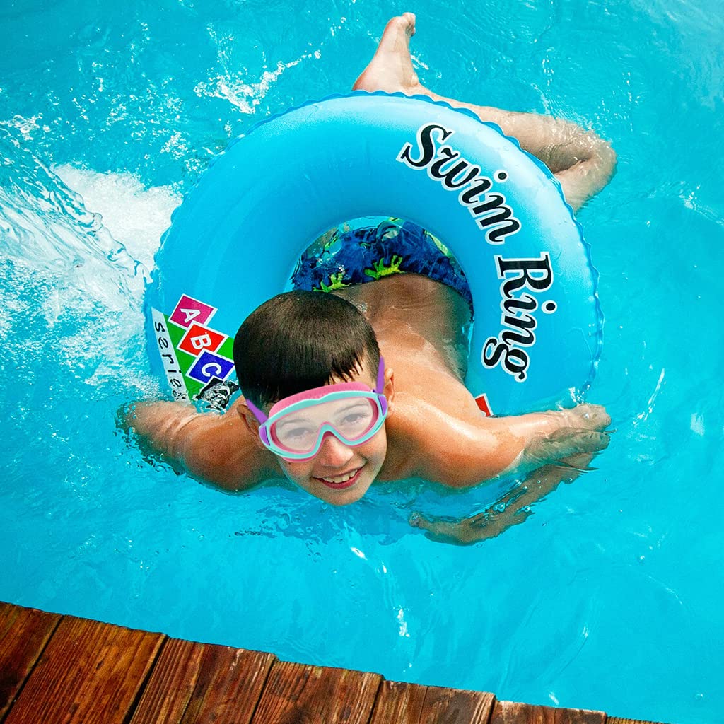 Proberos Swimming Goggles for Kids Big Frame Leakproof Swimming Goggles for Children Kids Swim Goggles with Anti Fog and UV Protection for Boys Girls for Age 2-16(Pink)