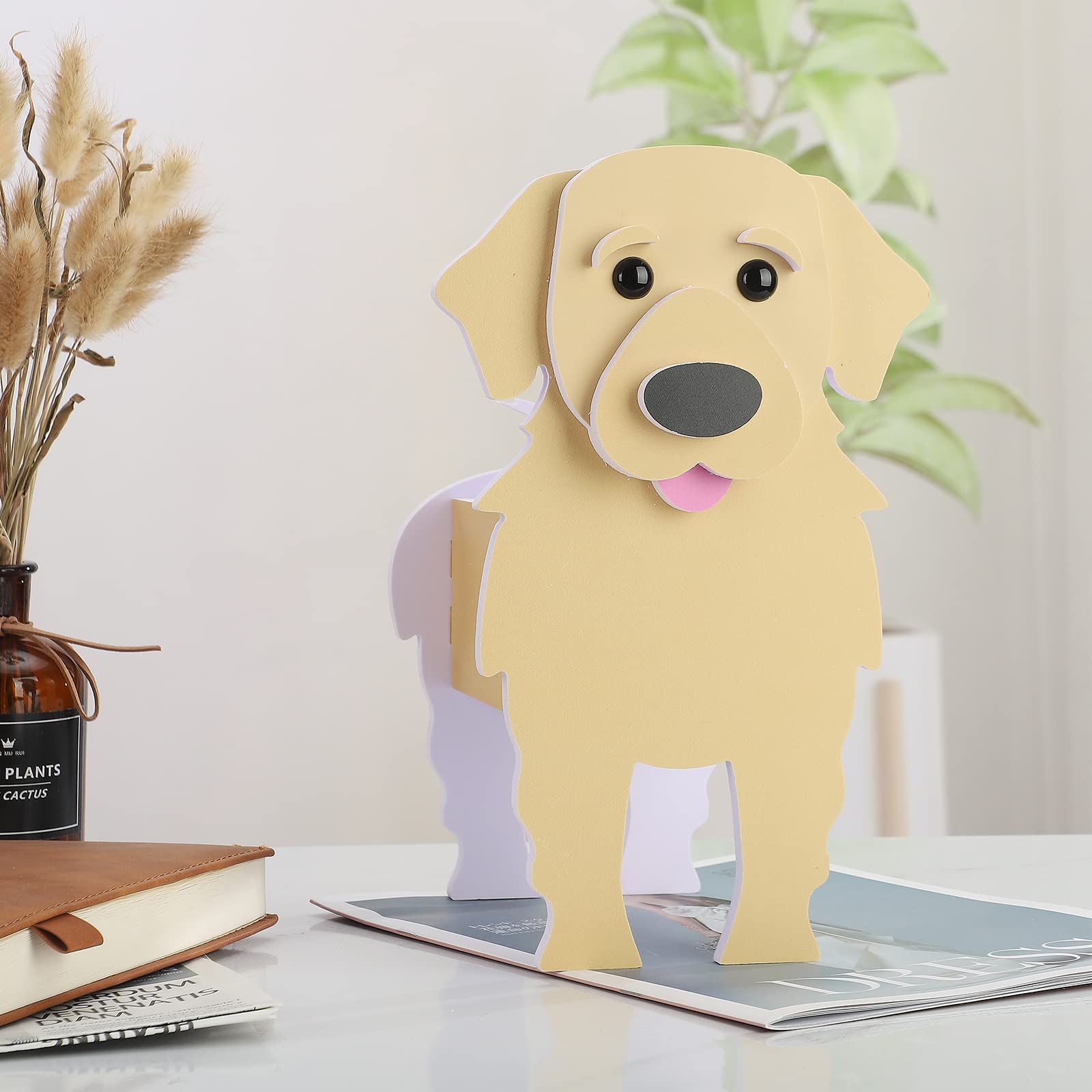 HASTHIP DIY Assembly Flower Planter Flower Pot for Garden PVC Weather-proof Balcony Flower Planter Home Decor Cute Cartoon Dog Flower Pot Standing Flower Pot Flower Planter, 24.5x13.5x18.5cm