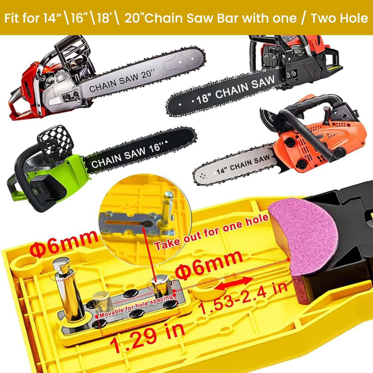 Serplex Sharpener for Chainsaw Manual File Easy Chainsaw Teeth Sharpener Tool Universal Chainsaw Blade Sharpener for 14