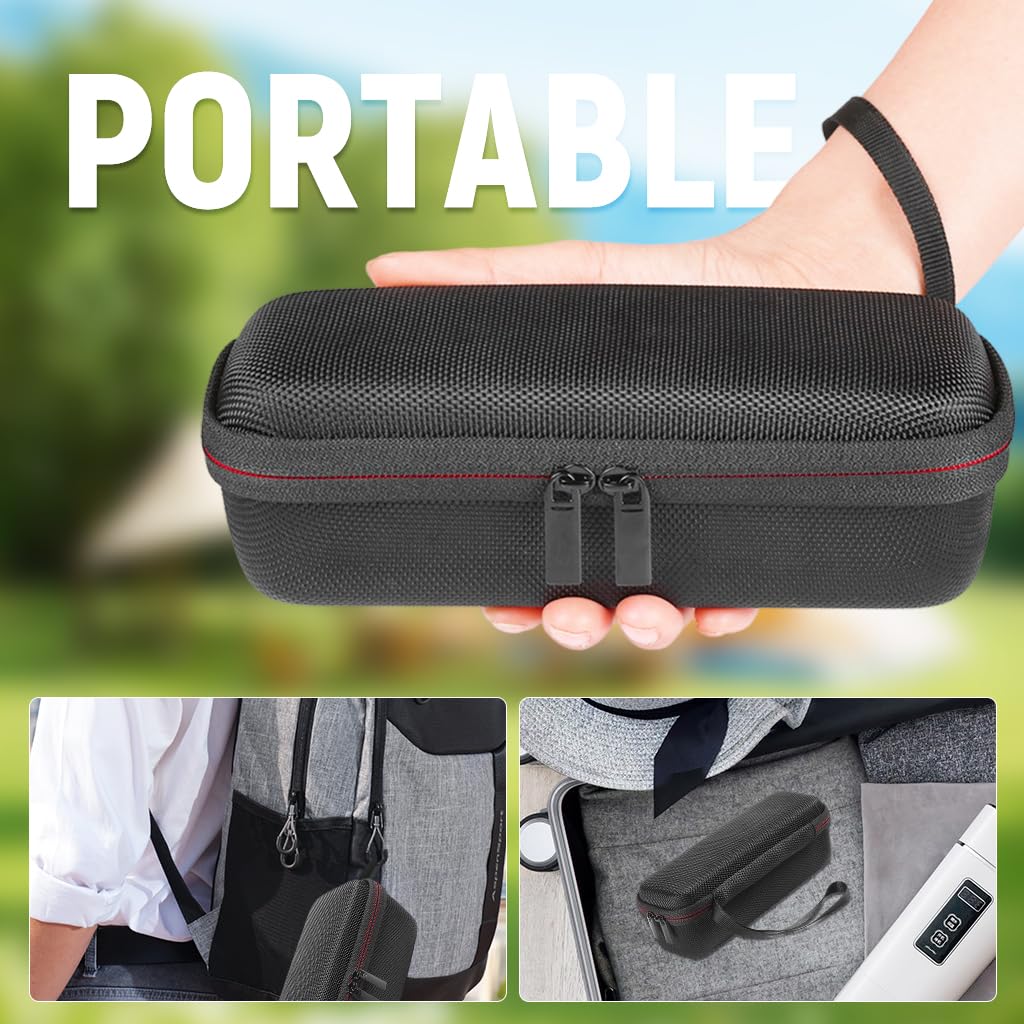 ZORBES Carrying Case for Anker Soundcore Motion 100 Bluetooth Speaker, Anti-Scratch EVA Hard Shell Carrying Case Plush Lining Design Travel Carrying Case with Lanyard, 21.5x7.5x8.5cm, Only case