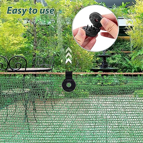 Optifit® 30pcs Black Shade Net Clips, Universal PE Plastic Fixing Clamps for Sunshade, Bird Netting, Garden & Agriculture Mesh Cover, UV Treated, Secure Snap Grip, Easy Install, Multi-Use Pack