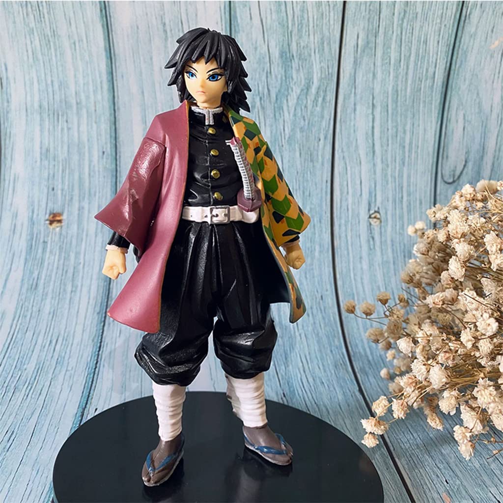 PATPAT Demon Slayer Action Figures Tomioka Giyuu Anime Figure Anime Action Figures for Kids Collectible Showpiece Perfect for Gifting,Showpiece, Home Decor (14 cm)