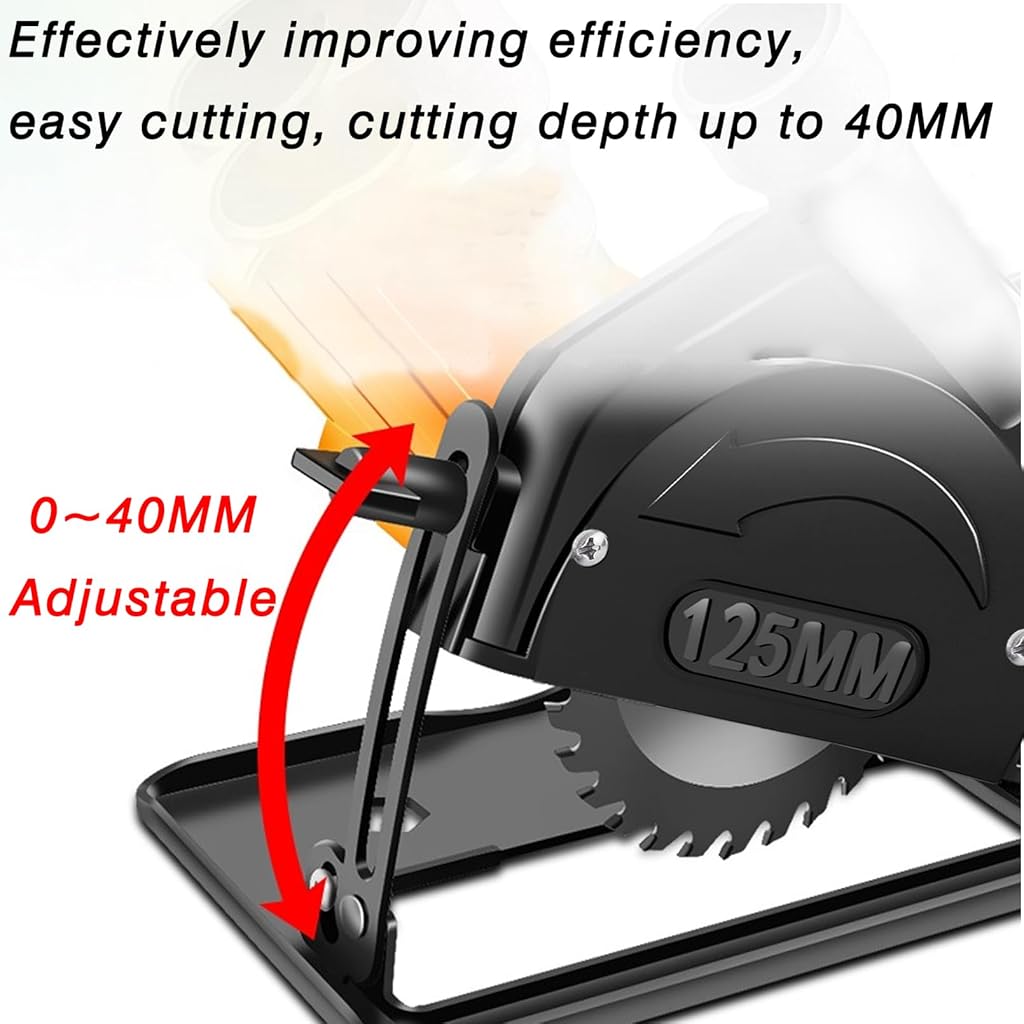 Serplex Angle Grinder Cutting Bracket, Angle Grinder Stand Angle Grinder Holder, 45° Adjustable Angle Grinder Accessories Shield Cover for 100-125mm Angle Mill, Cutting Machine Woodworking Table Tool