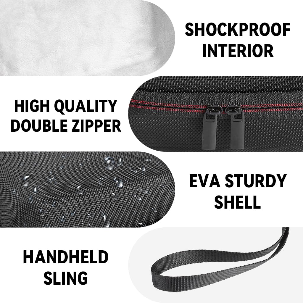 ZORBES® Carry Case for OMRON Evolv Monitor EVA Hard Shell Case Storage Bag with Hand Strap Travel Portable Carry Case for OMRON Evolv Bluetooth Wireless Blood Pressure Monitor, Only Case