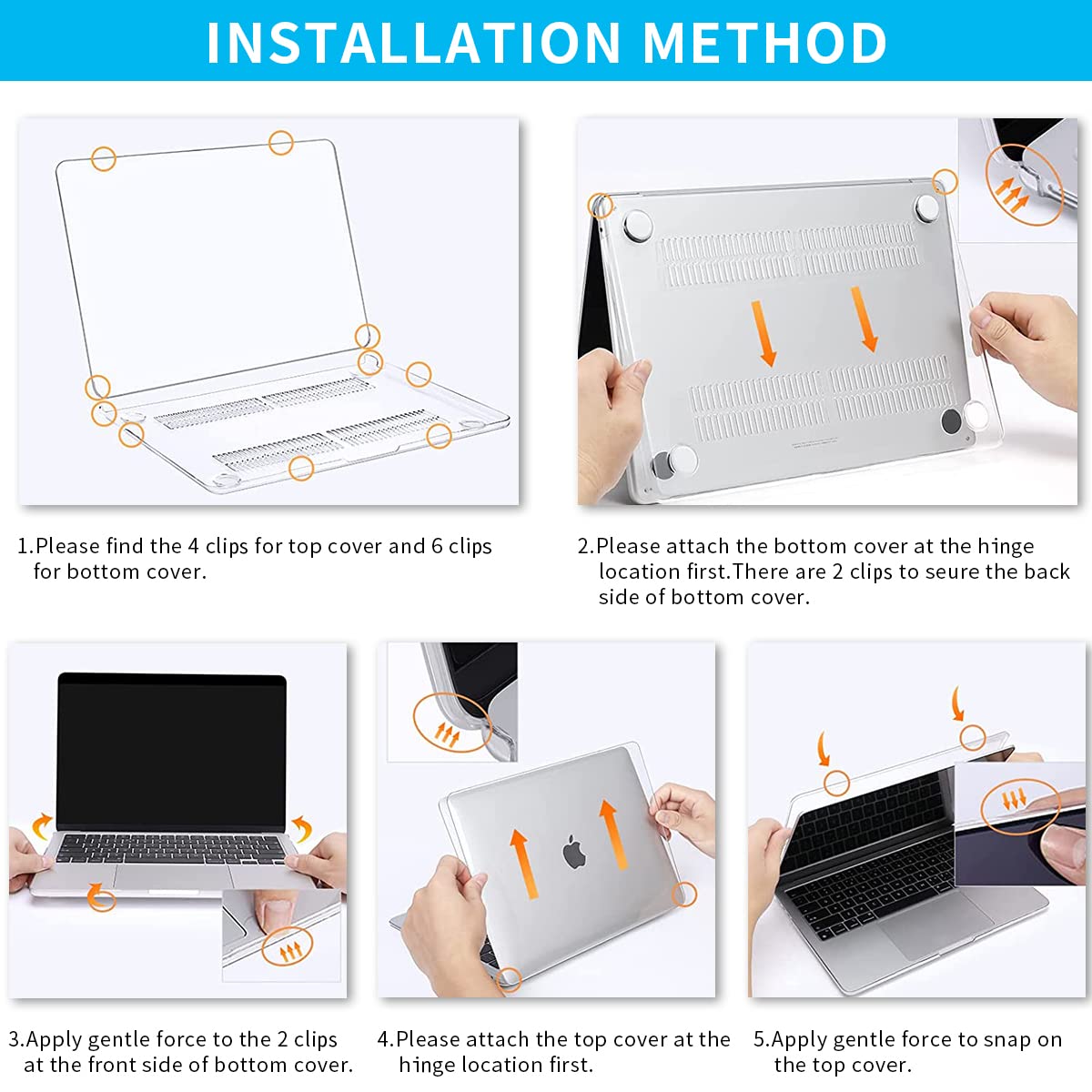 HASTHIP Laptop Cover 13.6 Inch For Macbook Air M2 Case Cover Laptop Case Compatible With 2022 Release Macbook Air M2 A2681 Macbook Air Case Waterproof Laptop Protector Hard Case And Back Cover, White