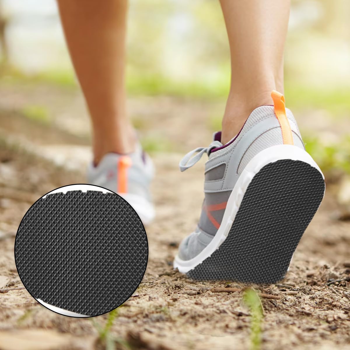 PALAY Non Slip Shoe Sole Repair Rubber for Women Self Adhesive Shoe Sole Protectors High Heels Anti Slip Cuttable Sole Repair Patch Shoe Grips