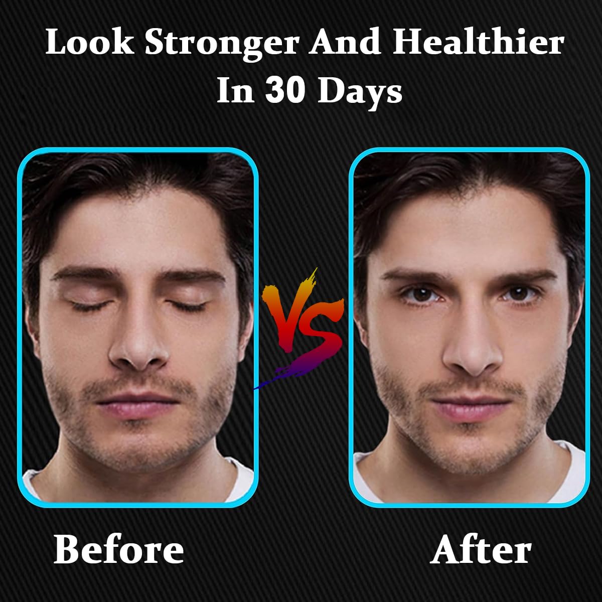 MAYCREATE 2Pcs Jawline Exerciser Tool for Men Women 45lbs Foodgrade Silicone Jawline Exerciser Tool Jawline Exerciser -Slim and Tone Your Face- Helps Reduce Stress and Craving