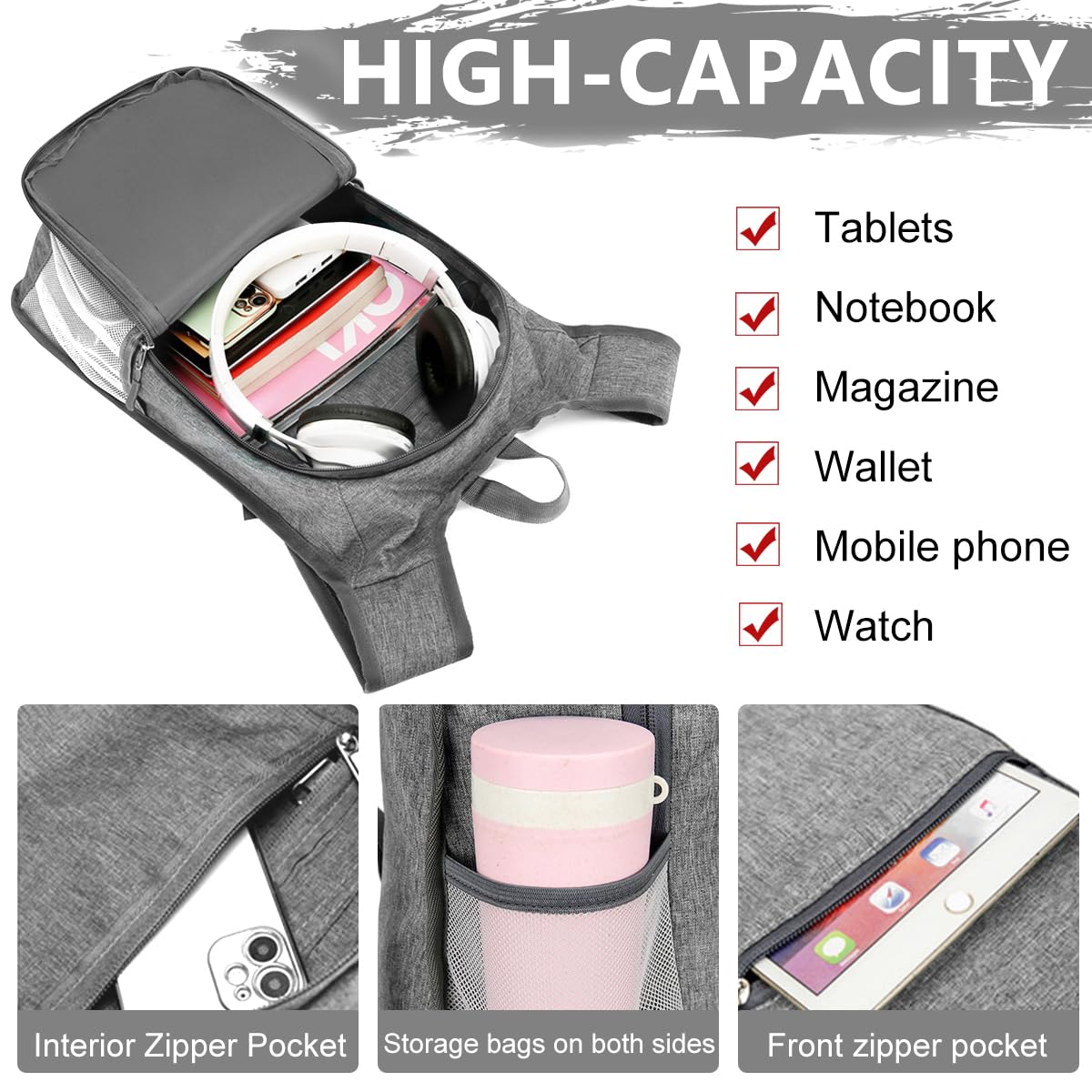 Optifit Ultra Slim Outdoor Backpack Lightweight Backpack Trekking Backpack with 2L Water Bladder Fashion Foldable Backpack Travel Backpack for Hiking, Camping, Trekking