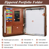 Climberty A4 PU Leather Portfolio Binder Handbag - Waterproof Portfolio Binder with Multi Card Holder Clipboard & Zipper, Stylish Business Travel Document Organizer, 24x34 cm Climberty A4 PU Leather Portfolio Binder Handbag - Waterproof Portfolio Binder with Multi Card Holder Clipboard & Zipper, Stylish Business Travel Document Organizer, 24x34 cm
