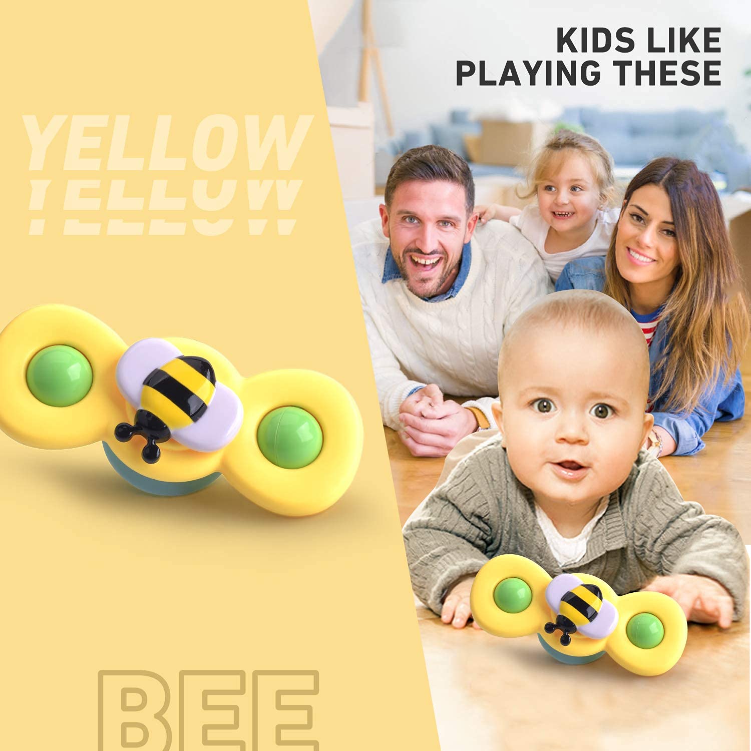 PATPAT Baby Toys ,3Pcs Bath Insect Toys for Kids 1 2 Year Old, Suction Cup Toy, Sensory Toy Learning Toy Birthday Gifts for Girls Boys